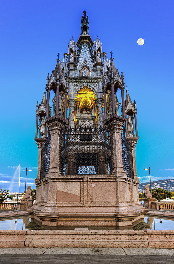 Brunswick monument and fountain, Geneva, Switzerland, HDR Photograph by Elenarts - Elena Duvernay photo