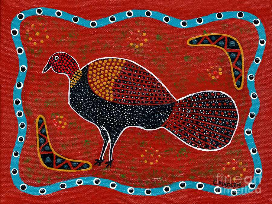 Brush Turkey Painting by Clifford Madsen
