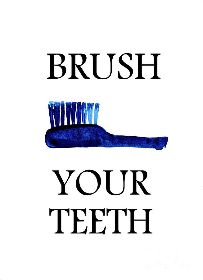 Brush Your Teeth Painting by Sweeping Girl - Fine Art America