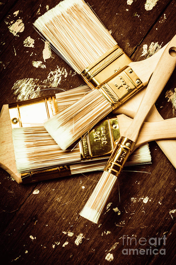 Brushes of interior decoration Photograph by Jorgo Photography