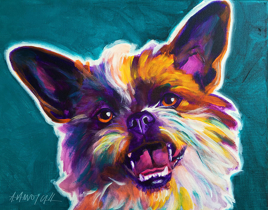 Chihuahua Painting - Chussel - Spicey by Dawg Painter