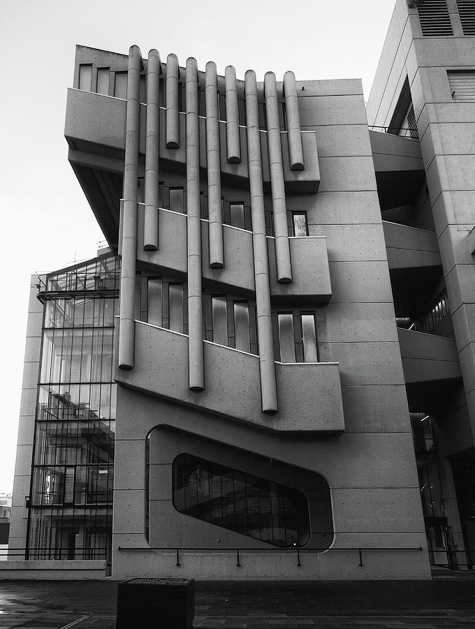 Brutalist Building - side view Photograph by Philip Openshaw