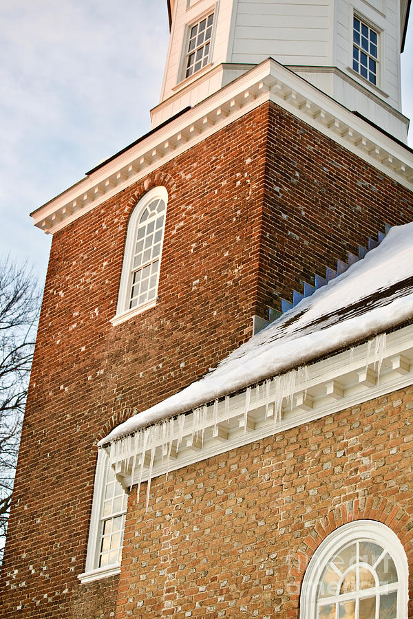 Bruton Parish Church in January Photograph by Lara Morrison