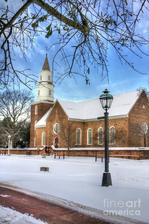 Bruton Parish in Winter I Photograph by Karen Jorstad