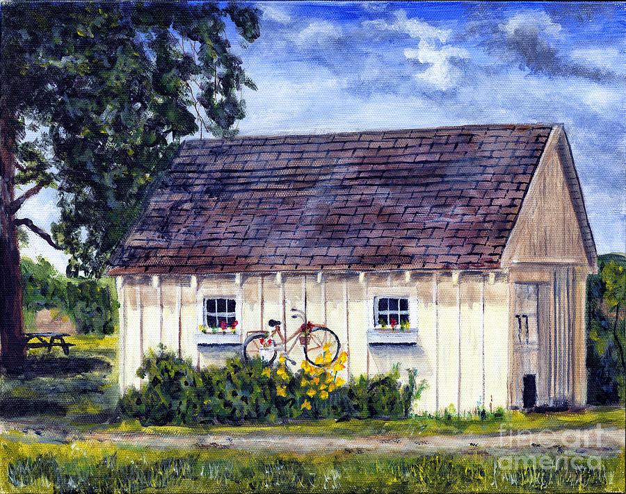 Brutus Garage Painting Painting by Timothy Hacker