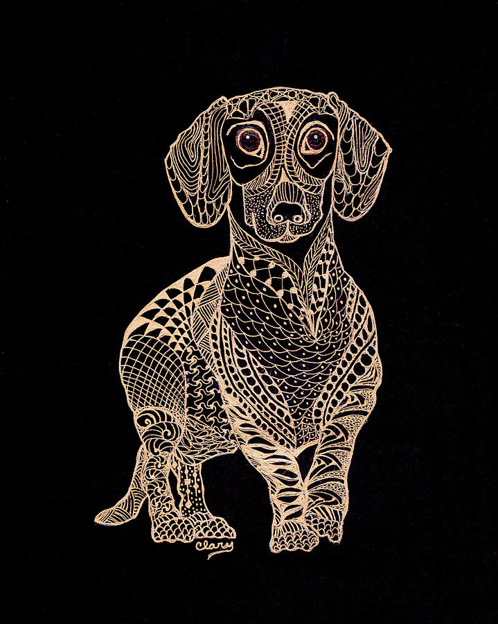 Brutus Drawing by Linda Clary