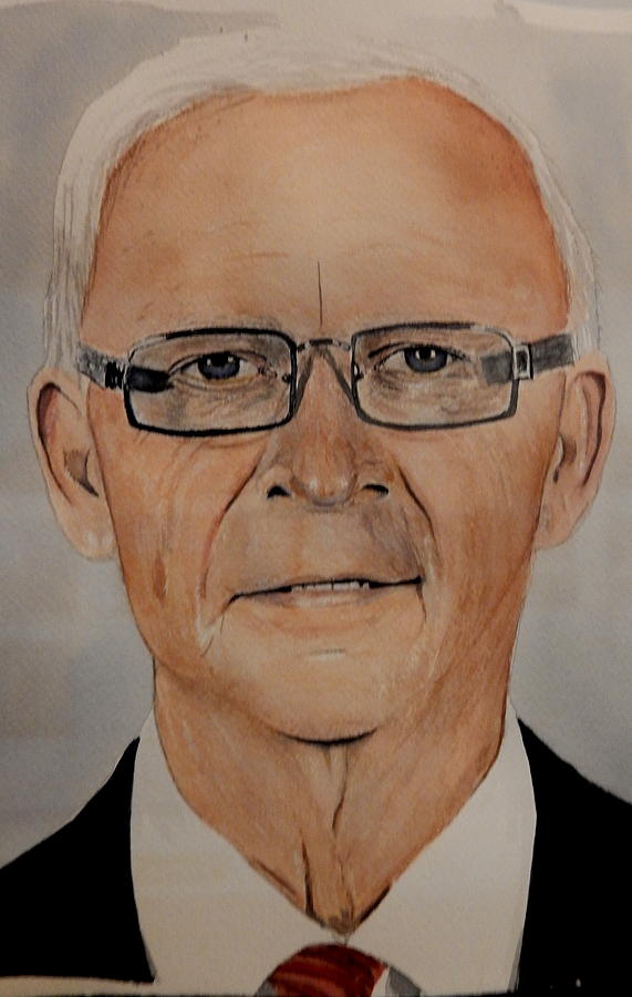 Ottawa Senators Painting - Bryan Murray by Betty-Anne McDonald
