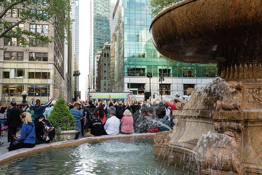 Bryant Park Dance Party Photograph by Robert VanDerWal Pixels