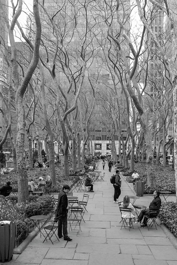 Bryant Park Life in New York City Photograph by Ranjay Mitra