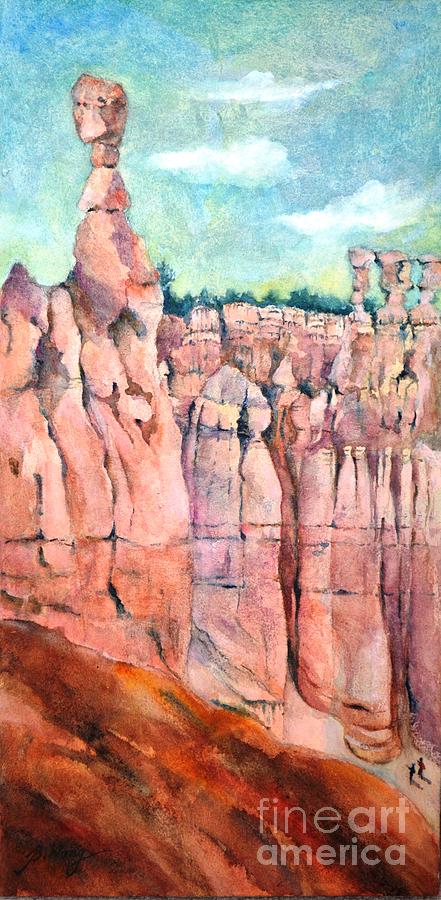 Bryce Canyon #1  Painting by Betty M M Wong