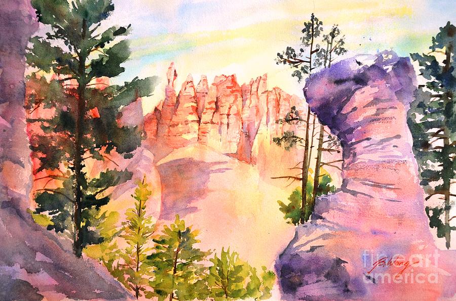 Bryce Canyon #4 Painting by Betty M M Wong