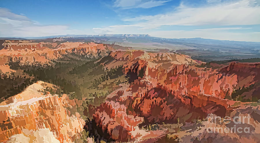 Bryce Canyon Utah Paint  Photograph by Chuck Kuhn