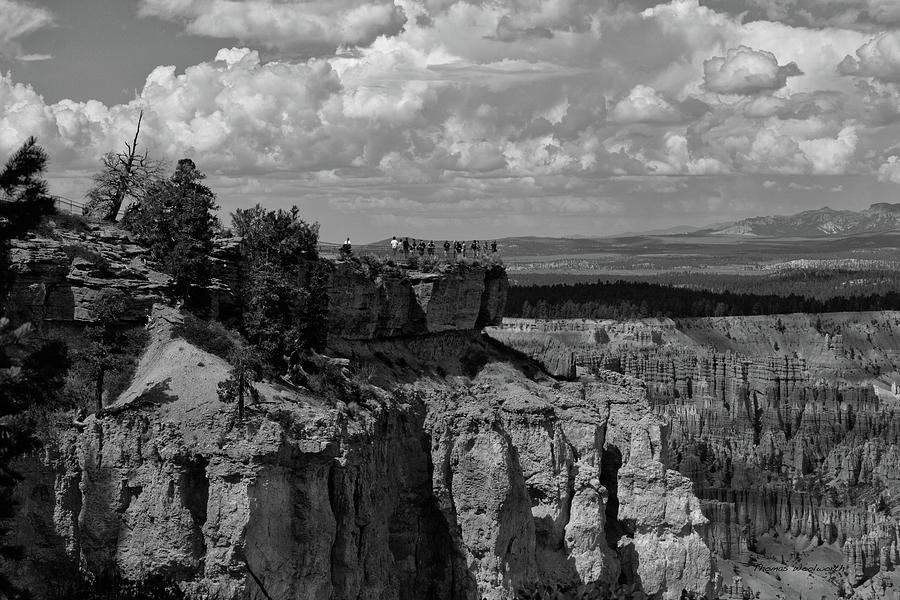 Bryce Point Bryce Canyon Utah 01 BW Photograph by Thomas Woolworth