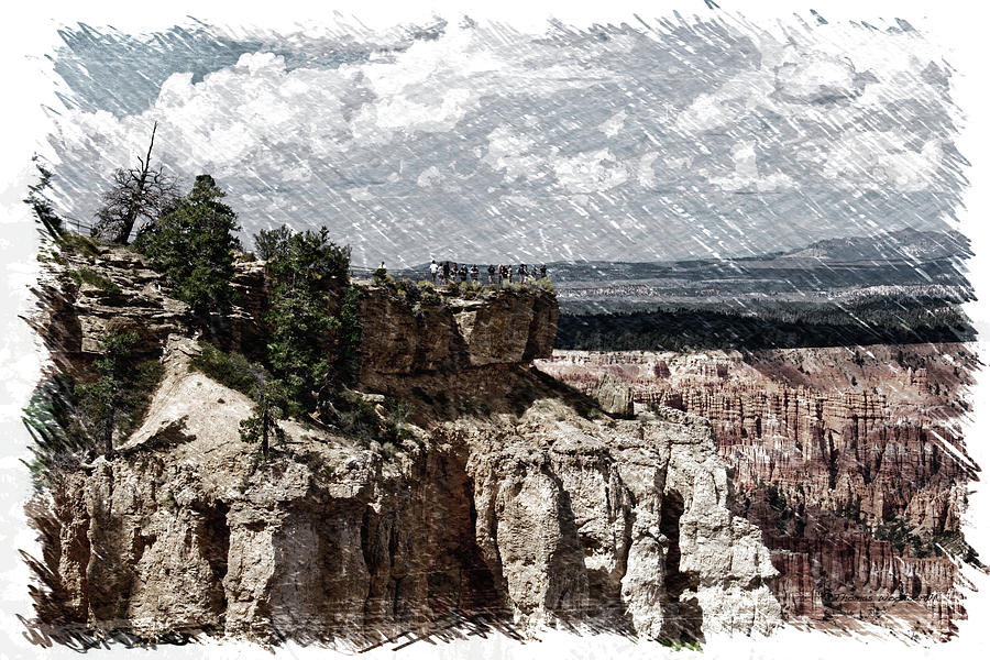 Bryce Point Bryce Canyon Utah 01 PA 02 Photograph by Thomas Woolworth