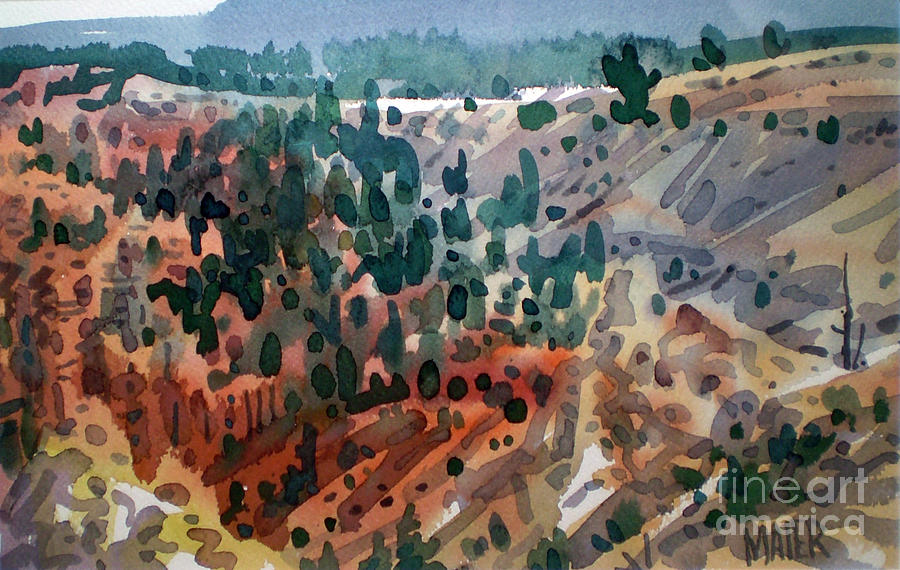 Bryce Vista Painting by Donald Maier