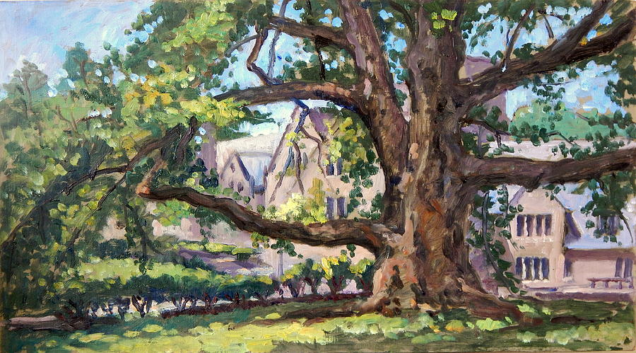 Bryn Mawr Tree Wide Reach Painting by Thor Wickstrom