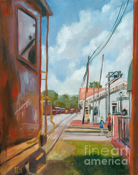 Bryson City Painting - Bryson City Crossing by Edward Williams