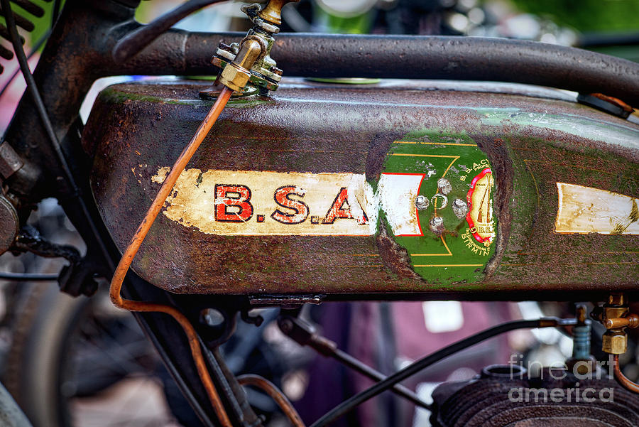 Motorcycle Photograph - BSA by Tim Gainey