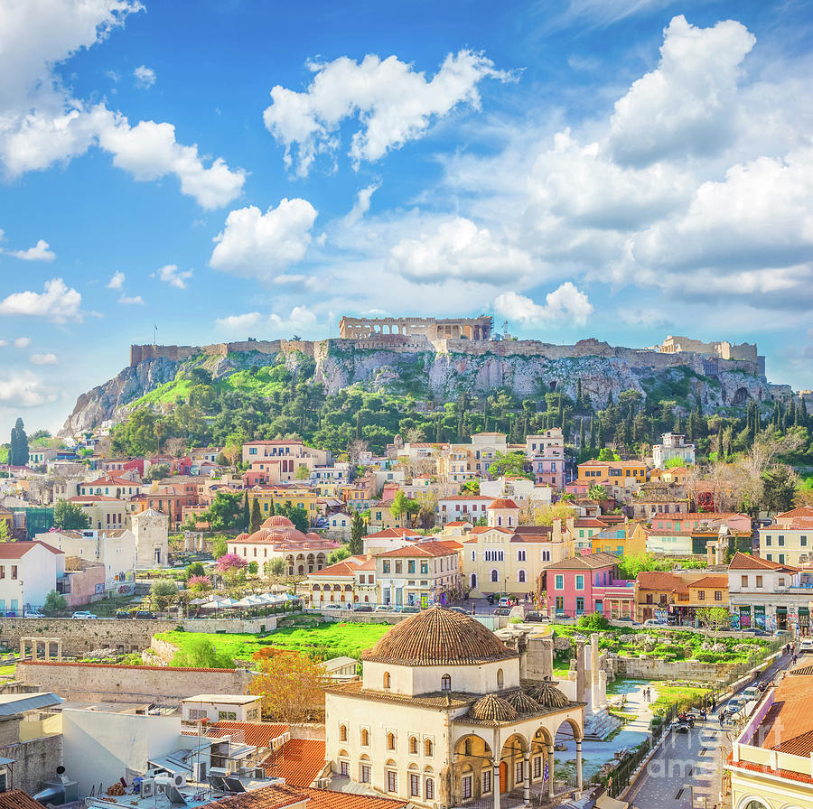 Ancient Colorful Athens Photograph