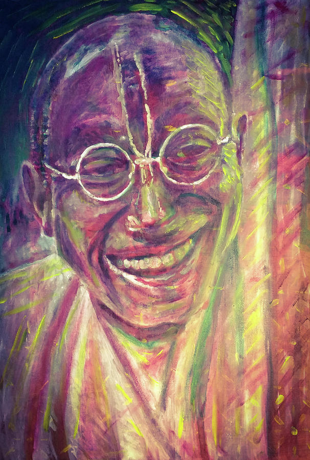 Bhakti Tirtha Swami Painting by Michael African Visions