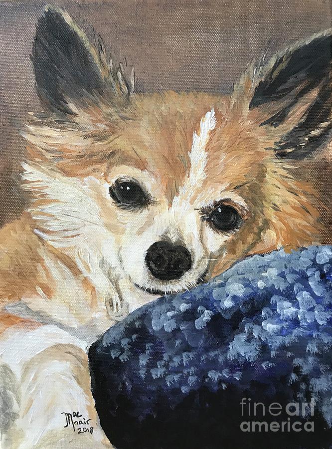 Dog Painting - Bubba by Jackie MacNair
