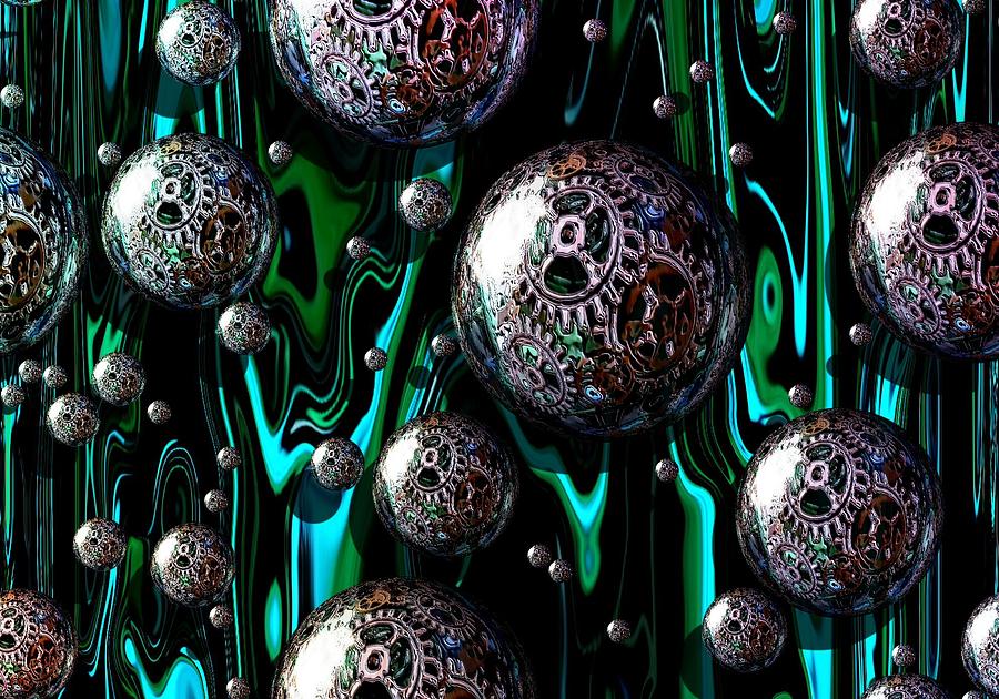 Bubble Abstract 1e Digital Art by Belinda Cox