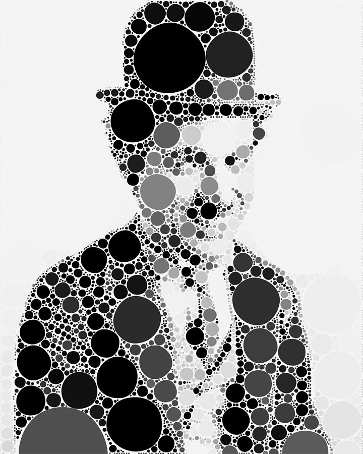 Bubble Art Charlie Chaplin Digital Art