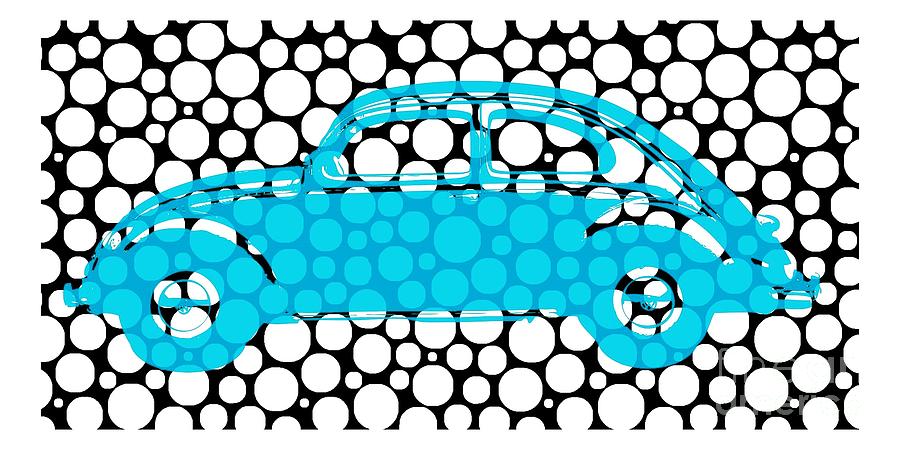 Bubble Car VW Beetle Digital Art by Edward Fielding