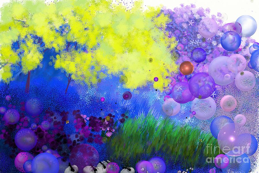 Bubble Landscape Digital Art By Daniela Ionesco - Fine Art America