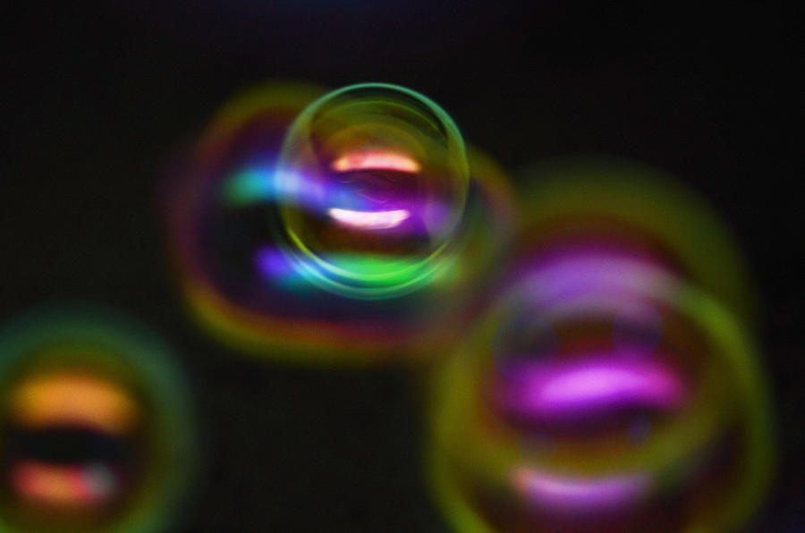 Abstract Photograph - Bubble Magic by Laura Mountainspring