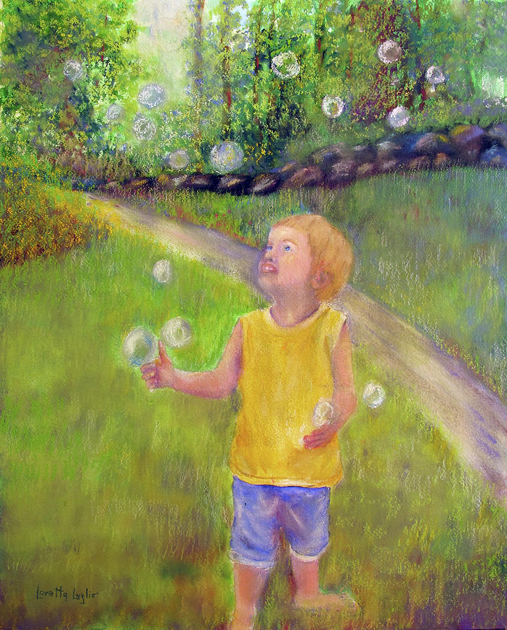 Bubble Magic Painting by Loretta Luglio