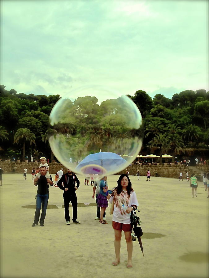 People Photograph - Bubble by Markus Blaus