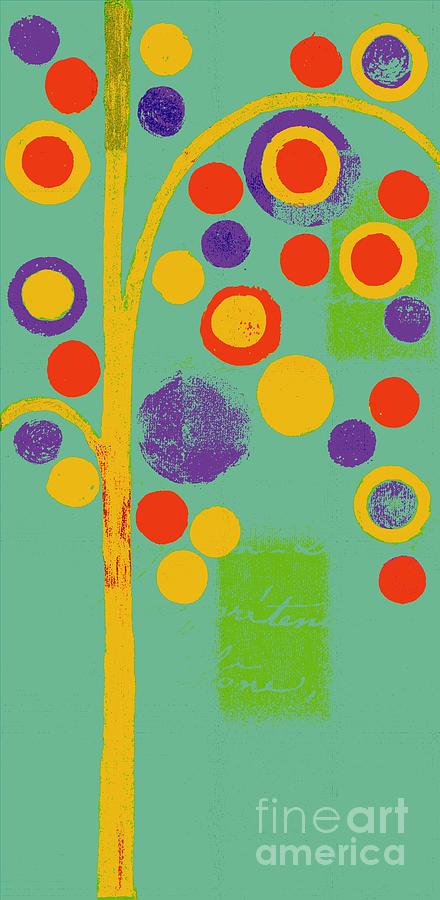 Abstract Painting - Bubble Tree - 290r - Pop 01 by Variance Collections