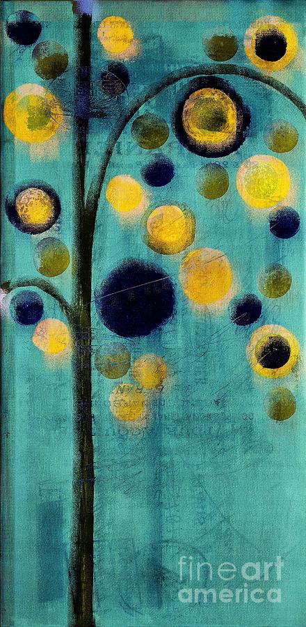 Bubble Tree - 42r1-cb4 Painting by Variance Collections