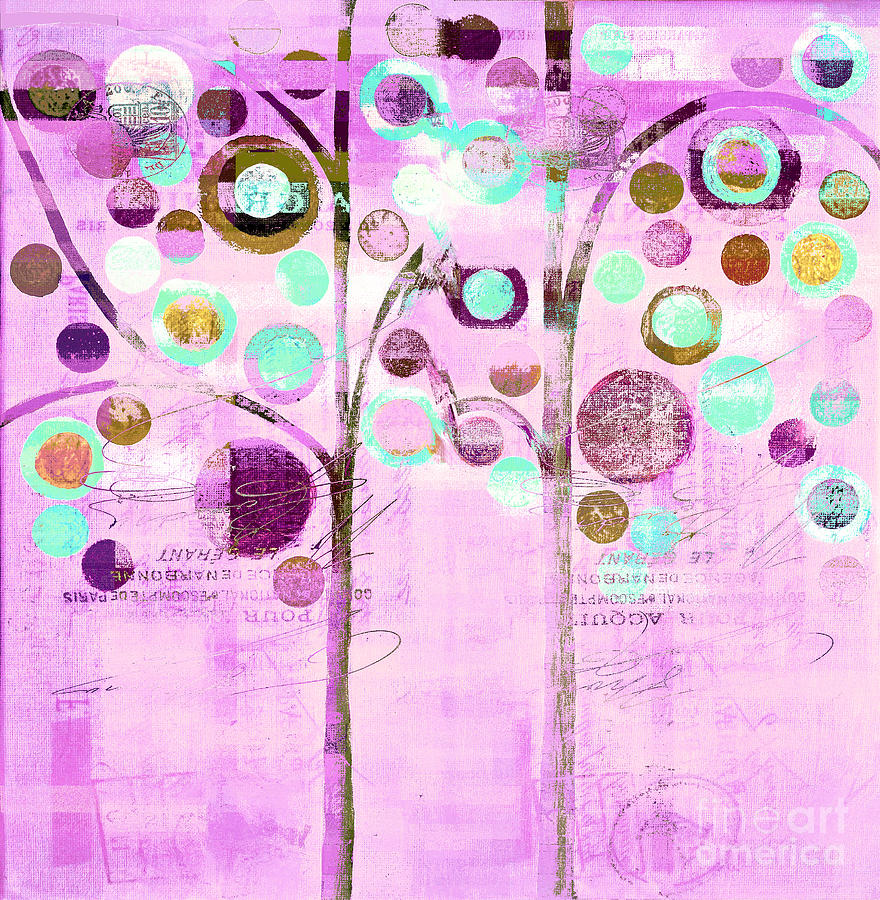 Bubble Tree Duo - 44mauv Digital Art by Variance Collections