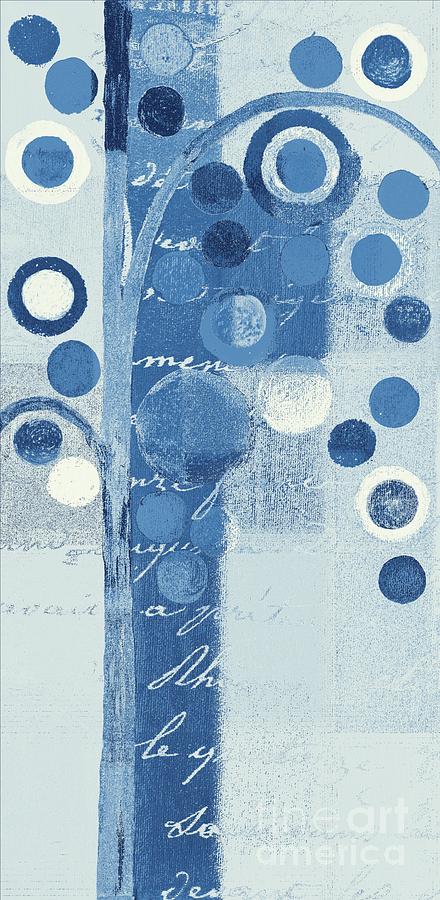 Blue Painting - Bubble Tree - s290-01r - Blue by Variance Collections