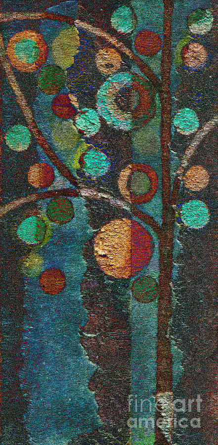 Bubble Tree - spc02bt05 - Left Painting by Variance Collections