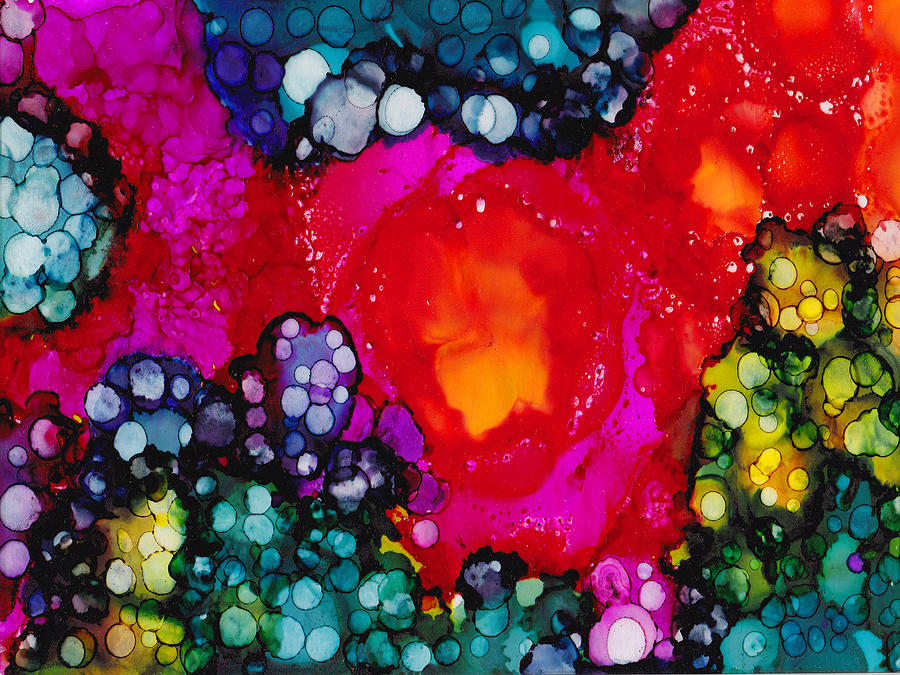 Bubble Trouble Painting by Angela Treat Lyon