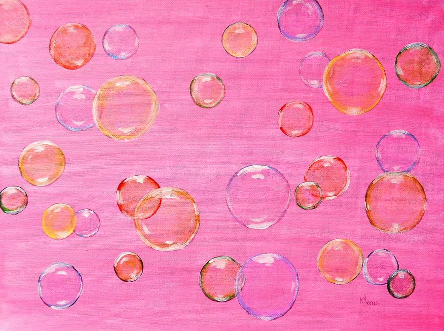 Bubblegum Poppers Painting by Karen Jane Jones