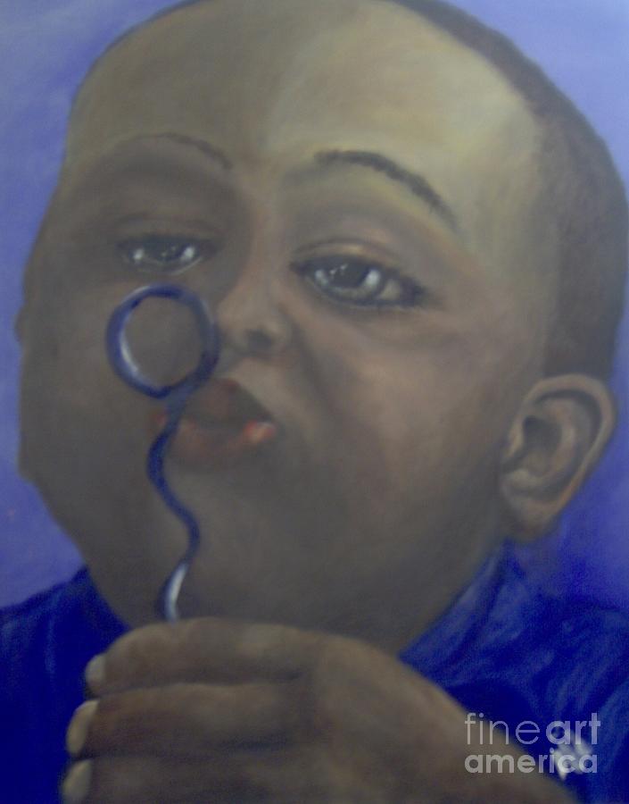 Bubbles 2 Painting by Saundra Johnson