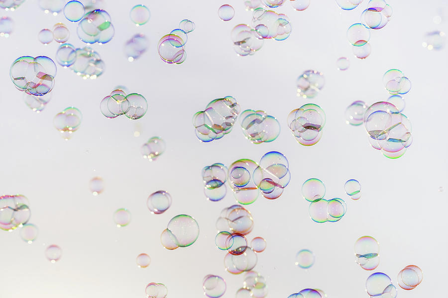 Pattern Photograph - Bubbles by Christopher Johnson