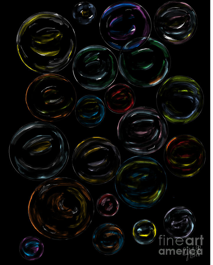 Bubbles Digital Art by Cybele Chaves
