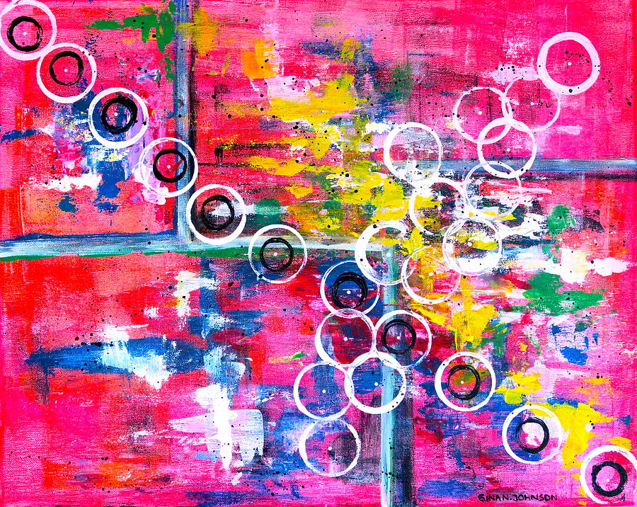 Bubbles of Hope Painting by Gina Nicolae Johnson