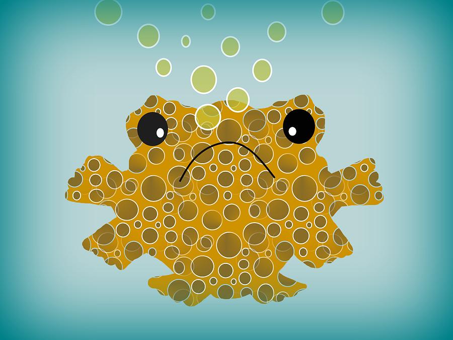 Bubbles The Fish Digital Art by Kathleen Sartoris