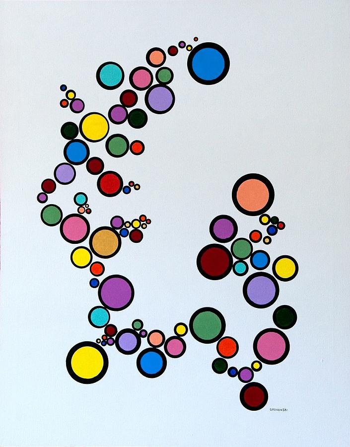 Bubbles2 Painting by Thomas Gronowski