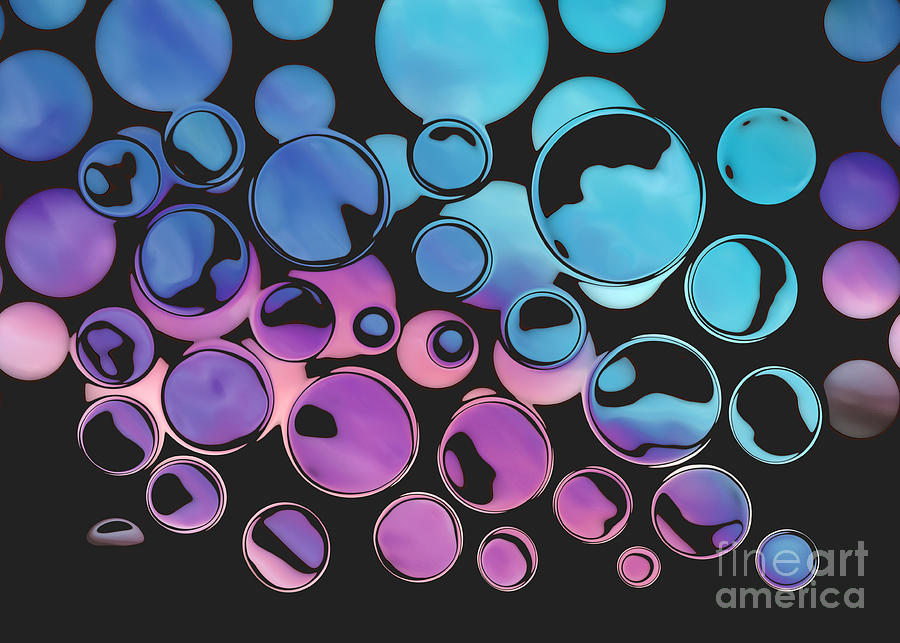 Bubbling Bubbles 01ac1 Digital Art by Variance Collections