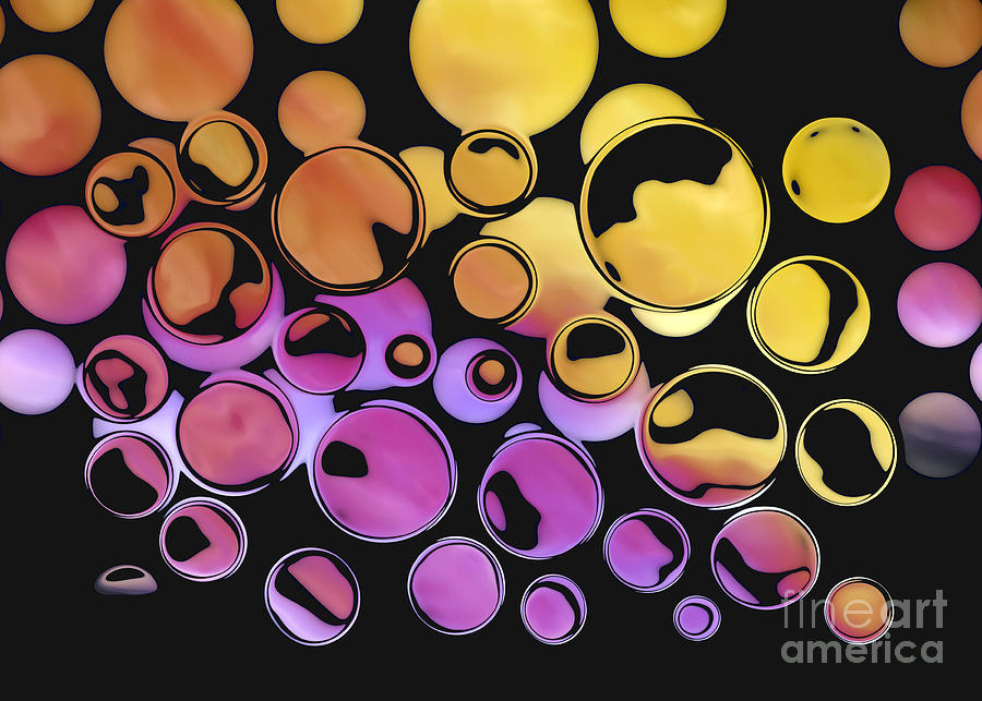 Bubbling Bubbles - 01ac2 Digital Art by Variance Collections