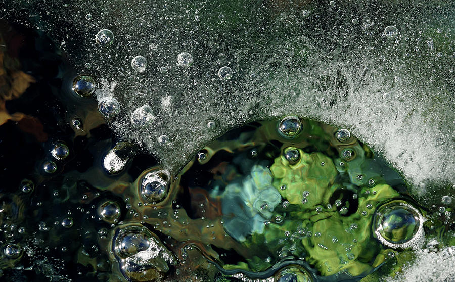 Bubbling Ice Photograph by Cate Franklyn
