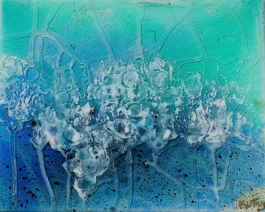 Ocean Painting - Bubbly Bubbles by Kristen Kutay
