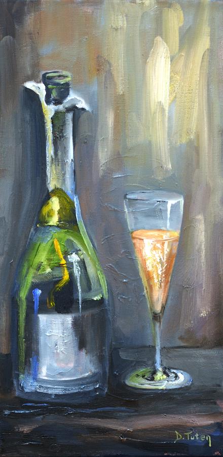Bubbly Painting by Donna Tuten